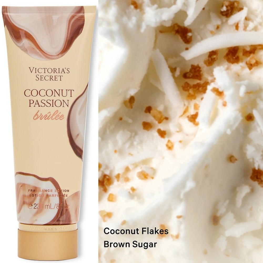 Victoria's Secret Coconut Passion Brûlée Fragrance Body Lotion 8oz NEW